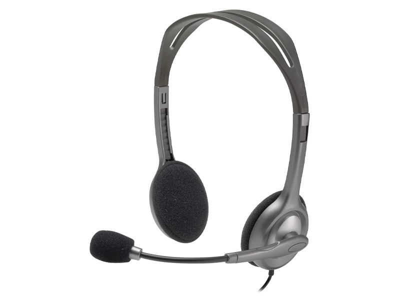 Headset Logitech Stereo H110 Gray
