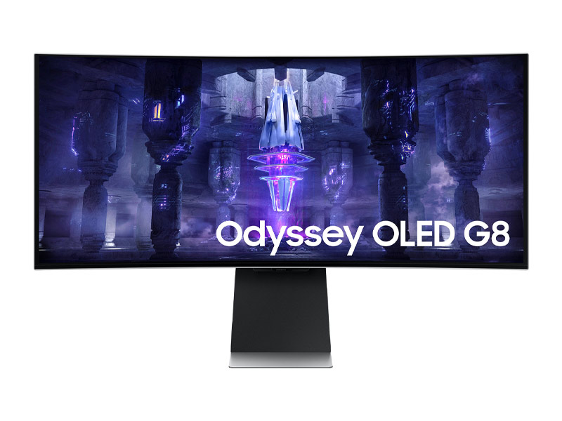 SAMSUNG Odyssey OLED G8 Curved 34-inch UWQHD (3,440 x 1,440) 175Hz - (Port: WD, DP, HDMI, USB Type-C) - 7.5kg-LS34BG850SEXXT