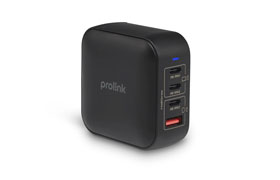 PROLiNK® GT-410006 4-Port 100W GaN Wall Charger/3x USB-C PD3.0/1x USB-A QC3.0	