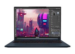 MSI Stealth 16 AI A1VHG-228KH - Star Blue 16-inch UHD+ (3840x2400), 120Hz-Ultra 9 185H-32GB DDR5-1TB PCIe-RTX 4080-1.99kg-Win11h-LAMSI-326