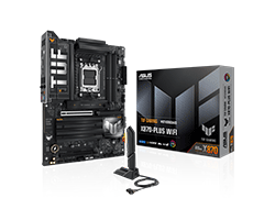 TUF GAMING X870-PLUS WIFI/ AM5 for Ryzen 9000, 8000 & 7000/ 4x DIMM/ 4x M.2 & 2x SATA 6GB/s/ WiFi7 & Bt v5.4/ ATX.
