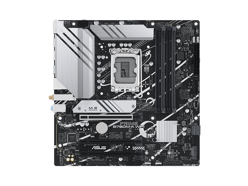 Mainboard PRIME B760M-A WIFI D4/ LGA1700 for 14th, 13th & 12th Gen/ 4x DIMM DDR4 max 128/ 2x M.2 & 4x SATA 6GB/s/ mATX