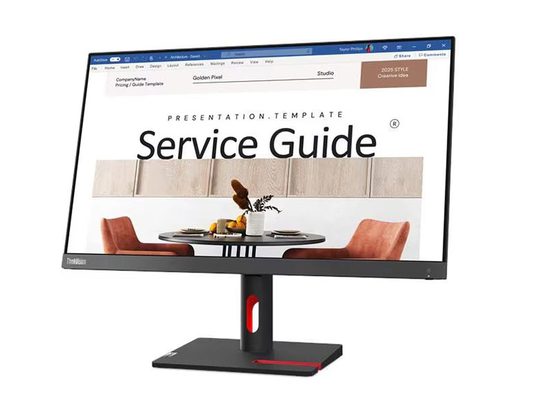 ThinkVision S24i-30 63DEKAR3WW 23.8-inch FHD (1920x1080), 100Hz IPS - (Port: HDMI, VGA) - 3.8kg