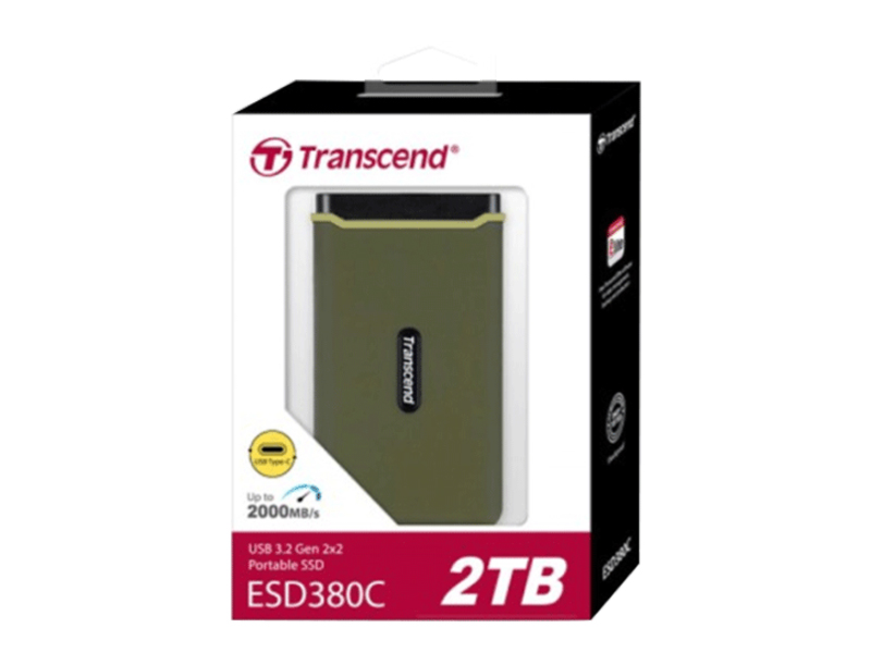  External SSD Transcend ESD380C TS2TESD380C, 2TB USB3.2 Gen2, Type C at PSC Computer Cambodia