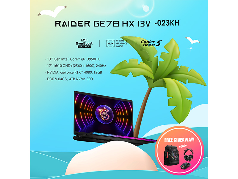 Raider GE68 HX | 13VH-023KH at PSC Computer Cambodia
