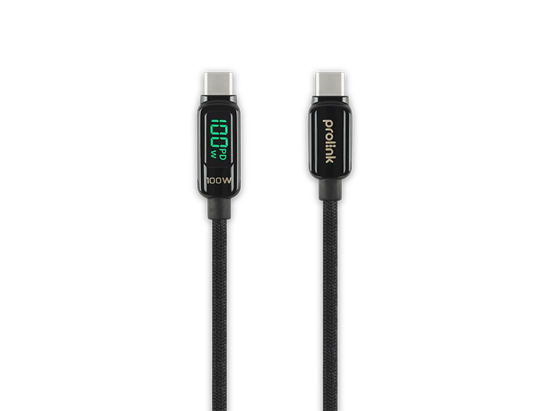 Cable Prolink GCC-100-02/2M/BLK 100W USB-C to C Cable / 480Mbps Data / PD Fast Charge