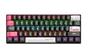 ONIKUMA G55 Mechanical Gaming Keyboard 61 Keys RGB Customized Wired (Black)