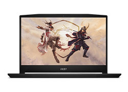 MSI Katana GF66 12UC-621KH - Black 15.6-inch FHD-Core i7-12700H-8GB DDR4-512GB PCIe-RTX-3050-2.25kg-Win11-LAMSI-237