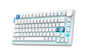 ONIKUMA MT706 81-Keys Triple Mode Hot-Swappable Mechanical Keyboard (White)