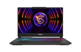 MSI Cyborg 15 Black A13VE-2448KHNN Intel® Core i5-13420H-16GB DDR5-512GB-RTX 4050 6GB-15.6-inch FHD-W11H