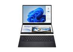 ASUS Zenbook DUO UX8406CA-PZ165W-Inkwell Gray-14inch 3K-120Hz-Ultra 9 285H-32GB-1TB M.2-Intel Arc-1.65kg-Win11h-LAAS-1861