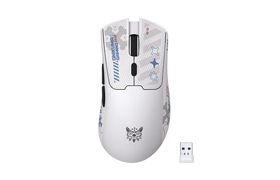 ONIKUMA DM01 12800DPI 2.4GHz + BT + Wired Tri-mode Gaming Mouse (White)