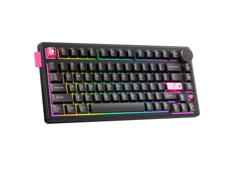 ONIKUMA MT706 81-Keys Triple Mode Hot-Swappable Mechanical Keyboard (Black)