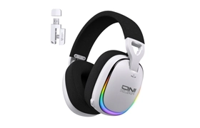 ONIKUMA GT805 Quad-Mode 2.4GHz Wireless Gaming Headset 5.4 Bluetooth (White)