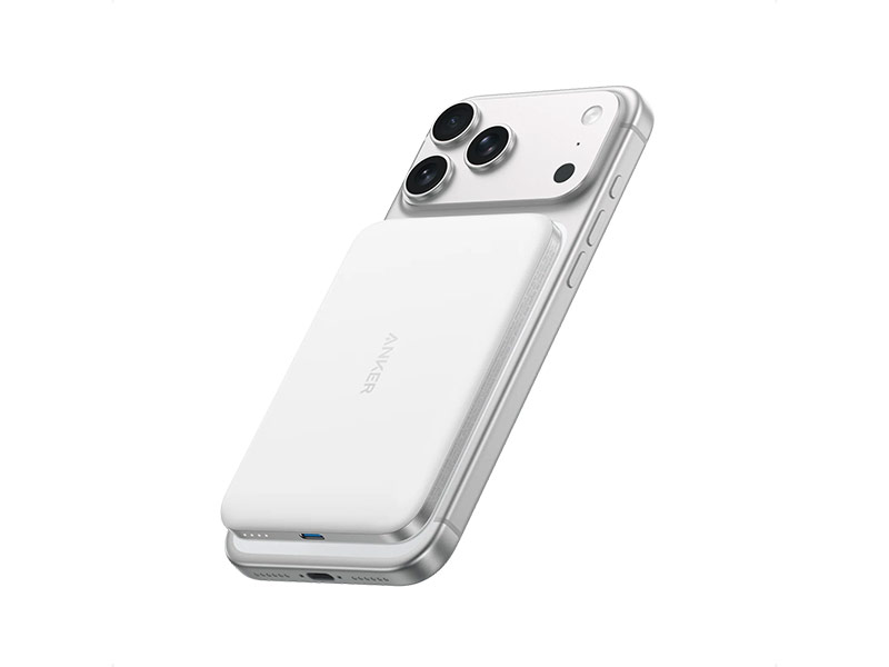 Power Bank Anker Nano MagGo, Slim A1115P21 5000mAh Wireless Charger 15W (White)