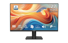 Monitor MSI PRO MP275Q E14 27-inch WQHD-(2560x1440)144Hz-Speaker 2x2W(2HDMI-1DP)
