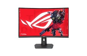 ASUS Monitor XG32WCS-J 31.5-inch QHD 2K (2560x1440) 180Hz-Fast VA-Adaptive-Sync-HDR10-1x DP-1x HDMI-1x USB-C-1x Earphone