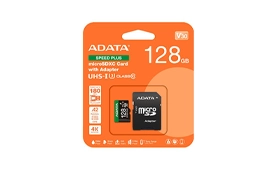 Memory ADATA 128GB V30 Micro SD Card With Adapter (AUSDX128GUI3V30SA-RA1)