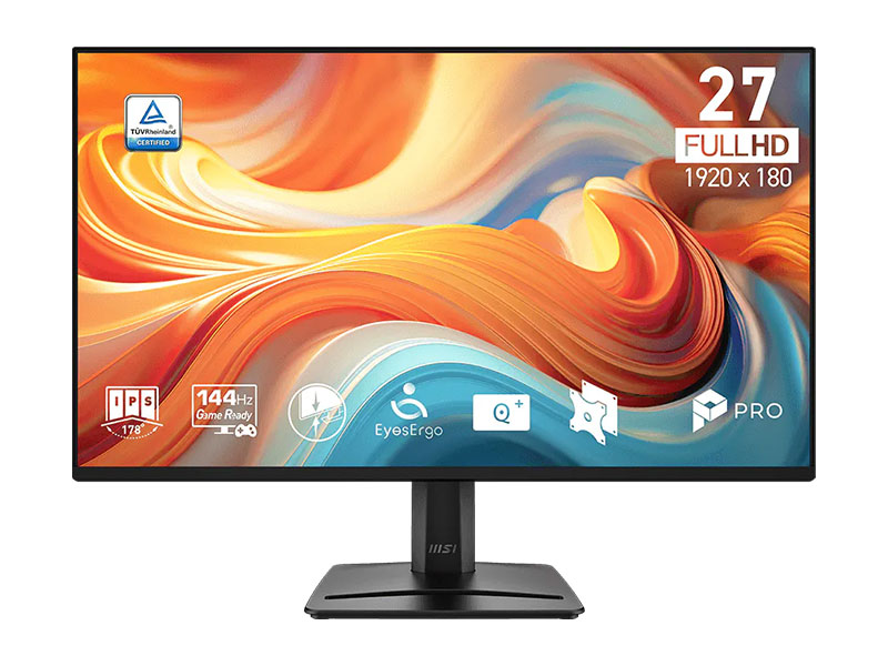 Monitor MSI PRO MP275 E14L 27-inch-FHD, IPS-144Hz-1ms-HDMI 1x Port, 1x VGA-Speaker 2Wx2