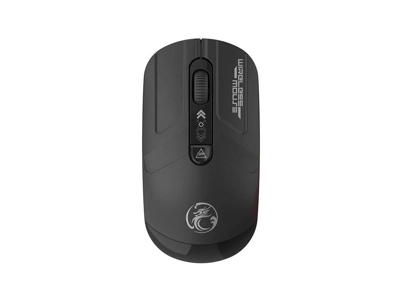 iMICE W-911 2.4G Wireless Mouse 3200DPI Dual-Mode Black at PSC Computer Cambodia