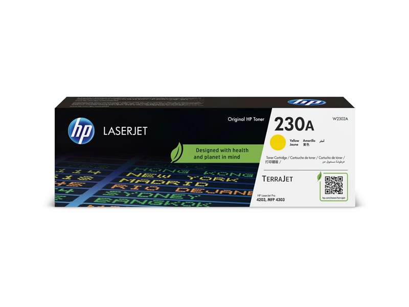 Toner Cartridge HP Laser 230A (W2302A) Yellow For MFP 4303