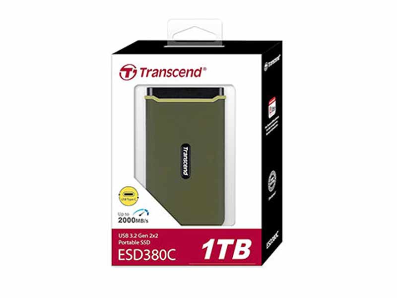 External SSD Transcend ESD380C TS1TESD380C, 1TB USB3.2 Gen2, Type C at PSC Computer Cambodia