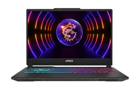 MSI Cyborg 15 A13UC-2067KH Ci5-13420H-8GB-512GB-RTX™ 3050 4GB-15.6-inch FHD-Win11H-Translucent Black