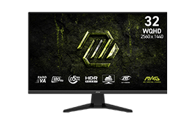 MSI MAG 325QF E18V 31.5-inch WQHD, Rapid VA-HDR Ready-180Hz-0.5ms-HDMI 2x Port, 1x DP