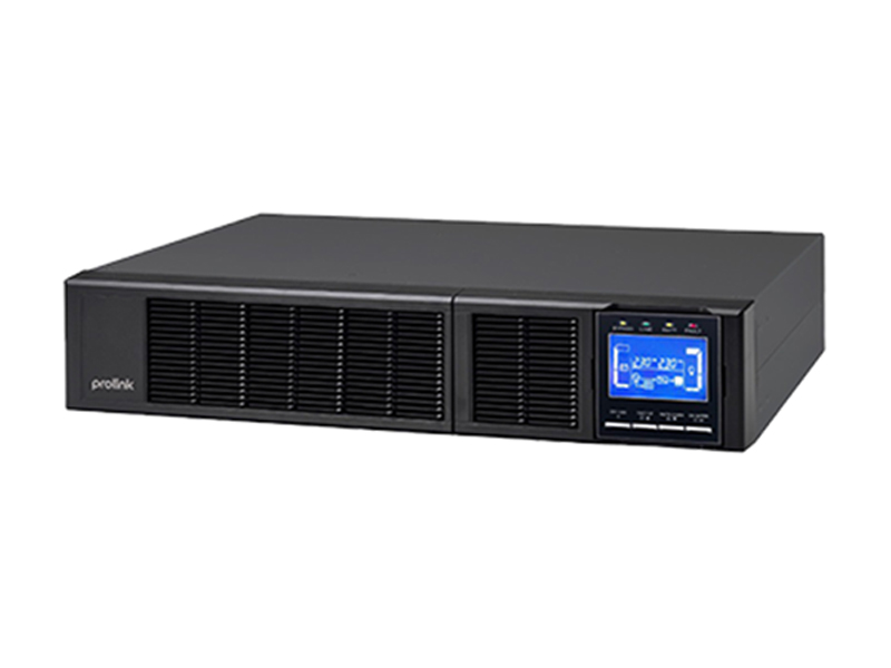 UPS Prolink 6KVA PRO806-QRS Rack Mount Online LCD, Terminal, USB, RS232, PF1.0 (battery 7Ahx20)