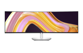 LED Dell Monitor UltraSharp 49-inch U4924DW Curved USB-C Hub-Dual QHD (5120 x 1440) at 60 Hz Speaker