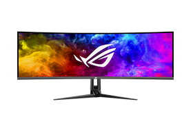 ROG Swift OLED PG49WCD Gaming Monitor (5120x1440) Curved QD-OLED panel, 144 Hz, 0.03 ms, G-SYNC®, ROG Smart KVM, 90 W Type-C