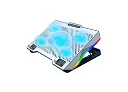 S601 RGB Light Notebook Cooler Adjustable Height Gaming Laptop Cooling Pad